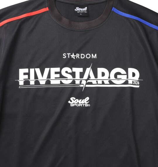 大きいサイズ メンズ SOUL SPORTS×STARDOM 5STAR-GP2026大会 半袖 Tシャツ ブラック 1278-6223-1 3L 4L 5L 6L 8L