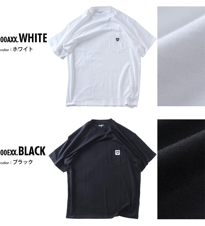 大きいサイズ メンズ CARHARTT カーハート ポケット付 半袖 Tシャツ S/S POCKET HEART T-SHIRT USA直輸入 i032128