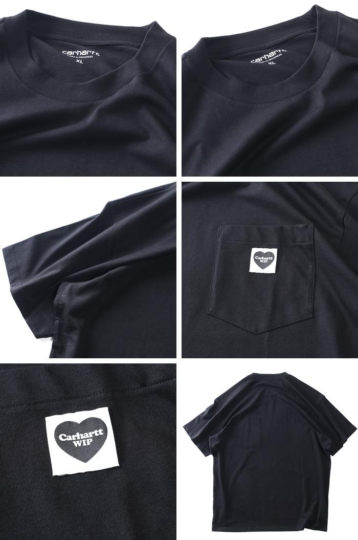 大きいサイズ メンズ CARHARTT カーハート ポケット付 半袖 Tシャツ S/S POCKET HEART T-SHIRT USA直輸入 i032128