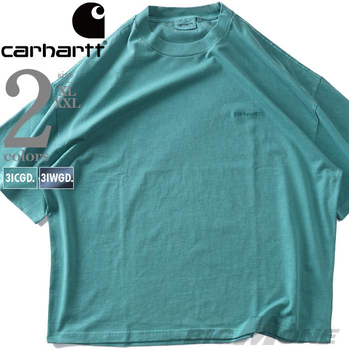 大きいサイズ メンズ CARHARTT カーハート ガーメントダイ加工 半袖 Tシャツ S/S BENTON T-SHIRT USA直輸入 i035590