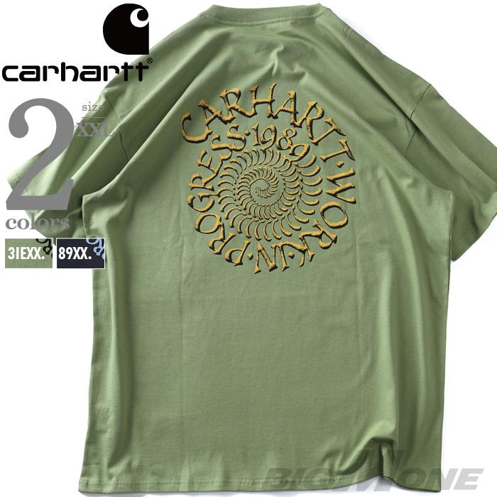 大きいサイズ メンズ CARHARTT カーハート プリント 半袖 Tシャツ S/S SPIRALS T-SHIRT USA直輸入 i036264