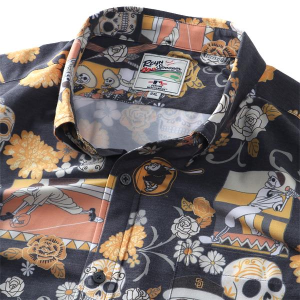 大きいサイズ メンズ REYN SPOONER レインスプーナー 半袖 ボタンダウン シャツ パドレス SAN DIEGO PADRES USA直輸入 m684813125