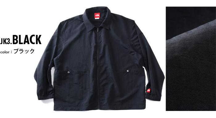 大きいサイズ メンズ THE NORTH FACE ノースフェイス フルジップ ナイロン ジャケット TNF RED BOX L/S TOP USA直輸入 nf0a8fhc-jk3