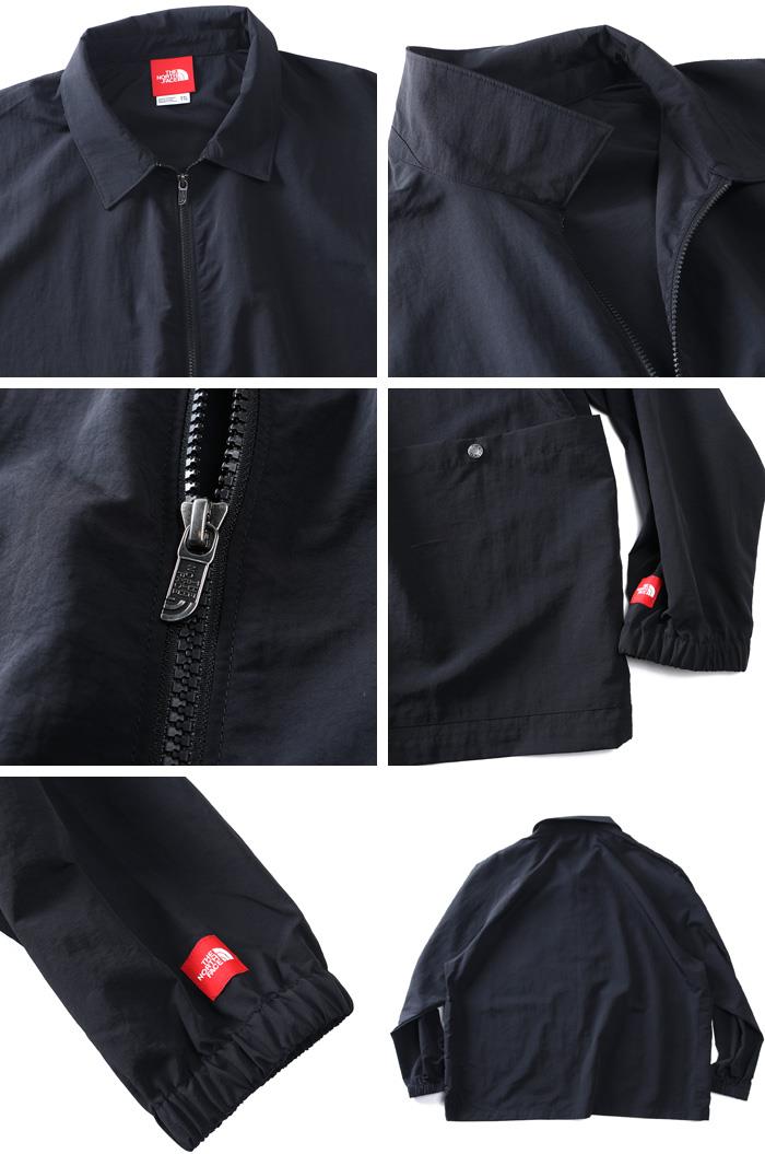 大きいサイズ メンズ THE NORTH FACE ノースフェイス フルジップ ナイロン ジャケット TNF RED BOX L/S TOP USA直輸入 nf0a8fhc-jk3