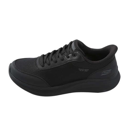 大きいサイズ メンズ SKECHERS スニーカー SLIP-INS BOBS MODA FLEX ブラック 1240-6331-1 30 31 32