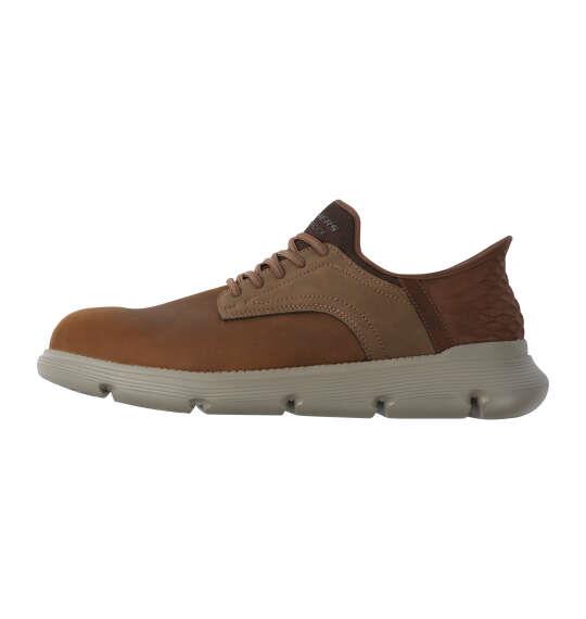 大きいサイズ メンズ SKECHERS スニーカー SKECHERS SLIP-INS GARZE-CARLYN ブラウン 1240-6332-1 30 31 32