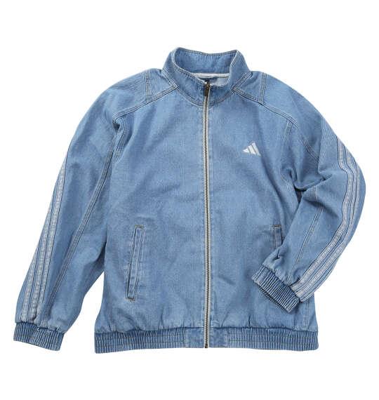 大きいサイズ メンズ adidas STADIUMウォッシュ デニム ジャケット クリスタルスカイ 1247-6321-1 3XL 4XL 5XL