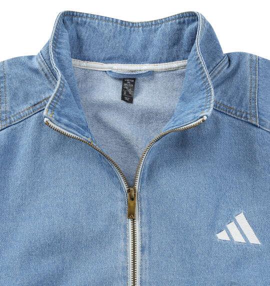 大きいサイズ メンズ adidas STADIUMウォッシュ デニム ジャケット クリスタルスカイ 1247-6321-1 3XL 4XL 5XL