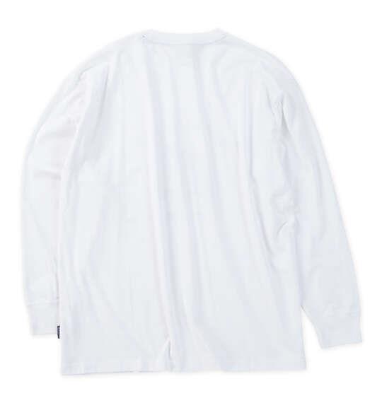 大きいサイズ メンズ OUTDOOR PRODUCTS 天竺 長袖 Tシャツ ホワイト 1258-6300-1 3L 4L 5L 6L 7L 8L