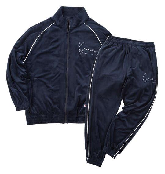 大きいサイズ メンズ KARL KANI ベロアセット ネイビー 1276-6300-1 3L 4L 5L 6L 8L