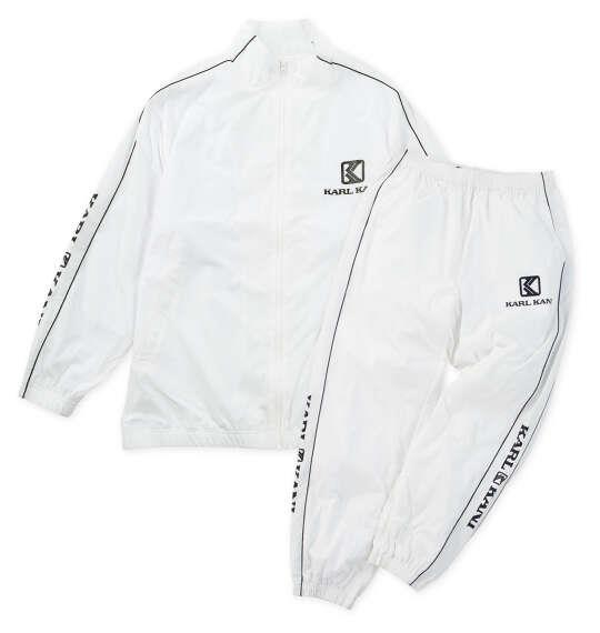 大きいサイズ メンズ KARL KANI 裏メッシュブレーカーセット ホワイト 1276-6301-1 3L 4L 5L 6L 8L