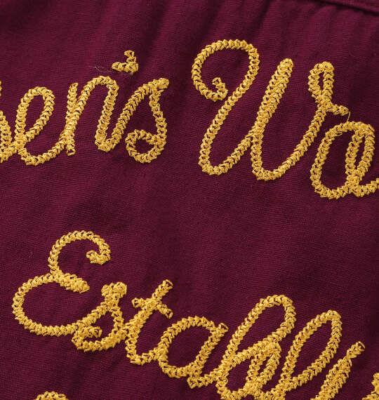 大きいサイズ メンズ BEN DAVIS 刺繍ツイル ワーク シャツ ワイン 1277-6320-3 3L 4L 5L 6L