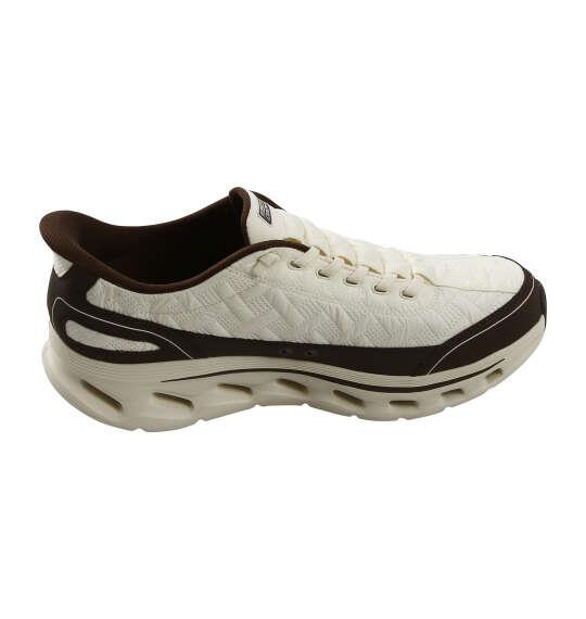 大きいサイズ メンズ SKECHERS スニーカー SLIP-INS GO WALK GLIDE-STEP2.0-COZY WALKER アイボリー×ブラウン 1240-6330-1 30 31