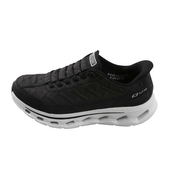 大きいサイズ メンズ SKECHERS スニーカー SLIP-INS GO WALK GLIDE-STEP2.0-COZY WALKER ブラック×ホワイト 1240-6330-2 30 31