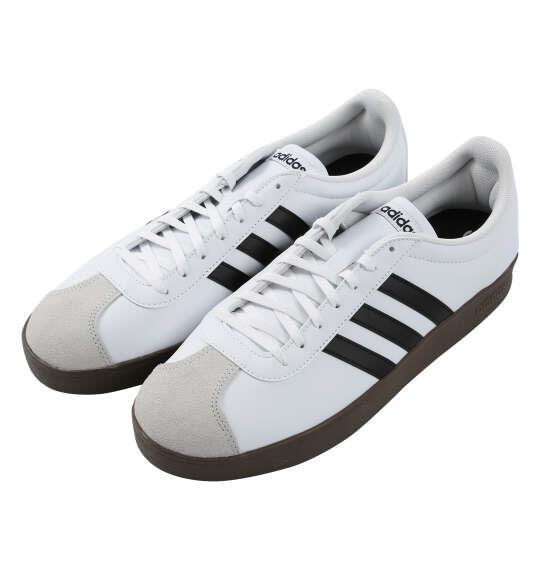 大きいサイズ メンズ adidas スニーカー VL COURT BASE U フットウェアホワイト 1240-6364-1 29 30 31