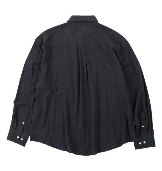 大きいサイズ メンズ Mc.S.P 両面起毛ネル 長袖 B.D シャツ ブラック 1277-6350-2 3L 4L 5L 6L 8L