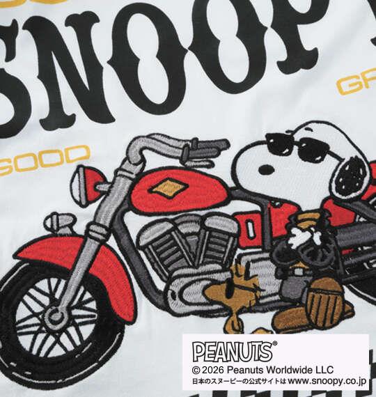 大きいサイズ メンズ FLAGSTAFF×PEANUTS スヌーピーコラボ 長袖 Tシャツ ホワイト 1278-6365-1 3L 4L 5L 6L 8L