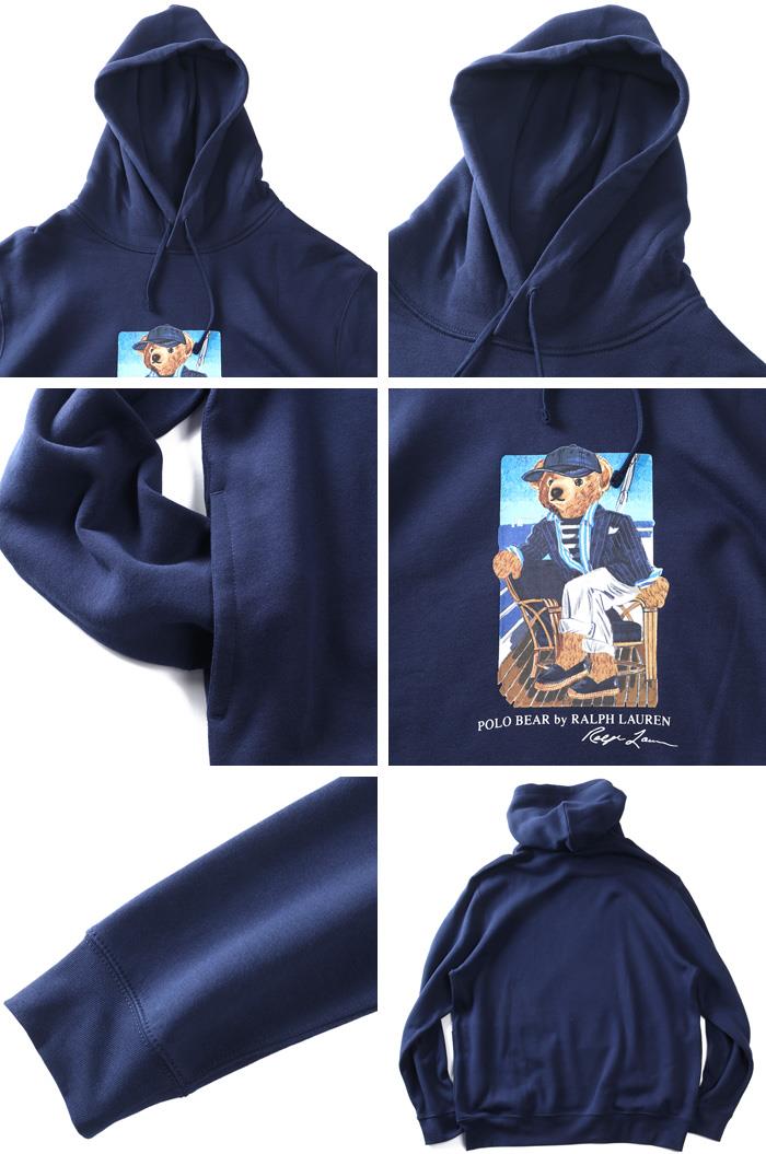 大きいサイズ メンズ POLO RALPH LAUREN ポロ ラルフローレン プリント プルオーバー パーカー USA直輸入 710b21811-001