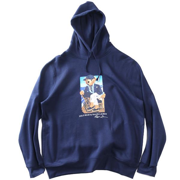 大きいサイズ メンズ POLO RALPH LAUREN ポロ ラルフローレン プリント プルオーバー パーカー USA直輸入 710b21811-001