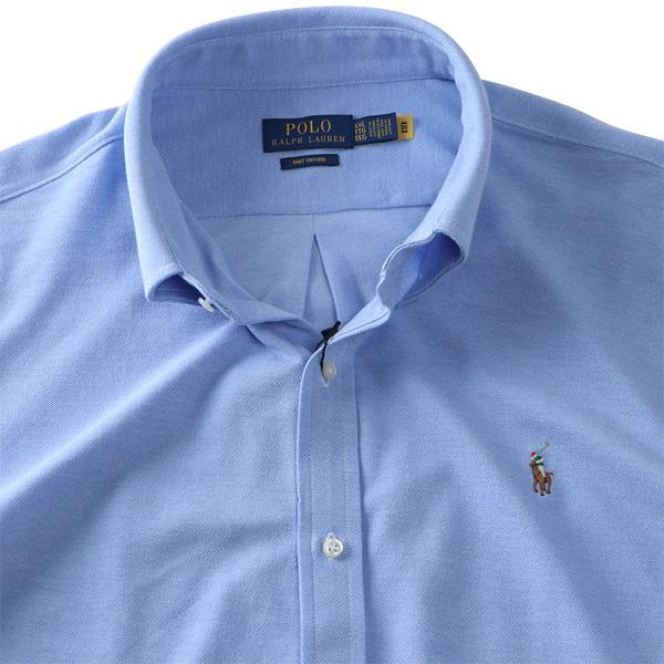 大きいサイズ メンズ POLO RALPH LAUREN ポロ ラルフローレン 無地 ニット ボタンダウン 長袖 シャツ USA直輸入 710p03967-001