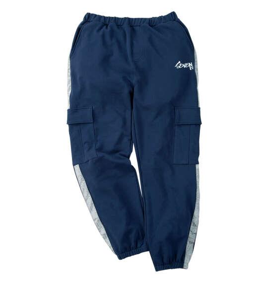 大きいサイズ メンズ SEVEN2 裏毛 スウェット カーゴ パンツ ダークネイビー 1264-6300-3 3L 4L 5L 6L 8L