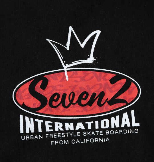 大きいサイズ メンズ SEVEN2 天竺 長袖 Tシャツ ブラック 1268-6310-2 3L 4L 5L 6L