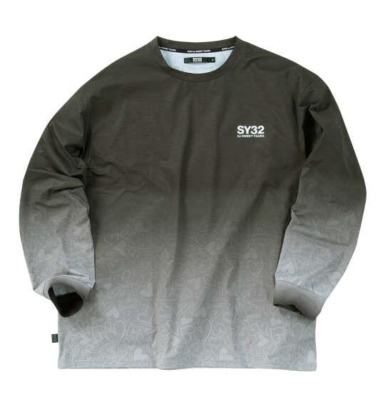 大きいサイズ メンズ SY32 by SWEET YEARS ハートグラデーション 長袖 Tシャツ ブラック 1278-6332-2 3L 4L 5L 6L