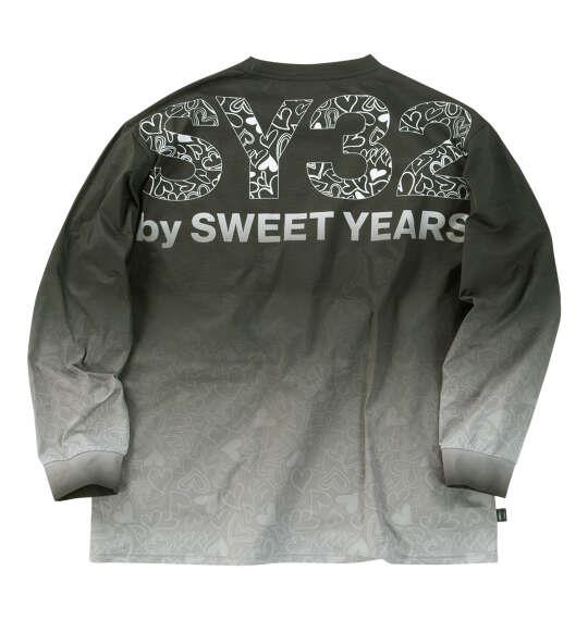 大きいサイズ メンズ SY32 by SWEET YEARS ハートグラデーション 長袖 Tシャツ ブラック 1278-6332-2 3L 4L 5L 6L