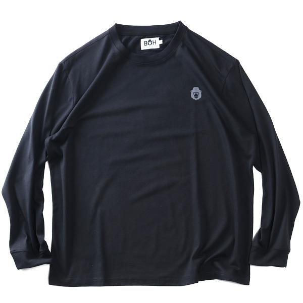 大きいサイズ メンズ BH ビィエイチ プリント ロング Tシャツ 秋冬新作 bh-t260401