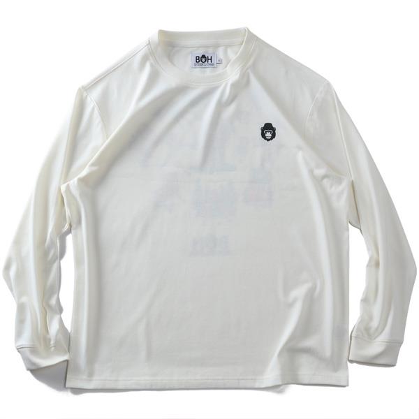 大きいサイズ メンズ BH ビィエイチ プリント ロング Tシャツ 秋冬新作 bh-t260401