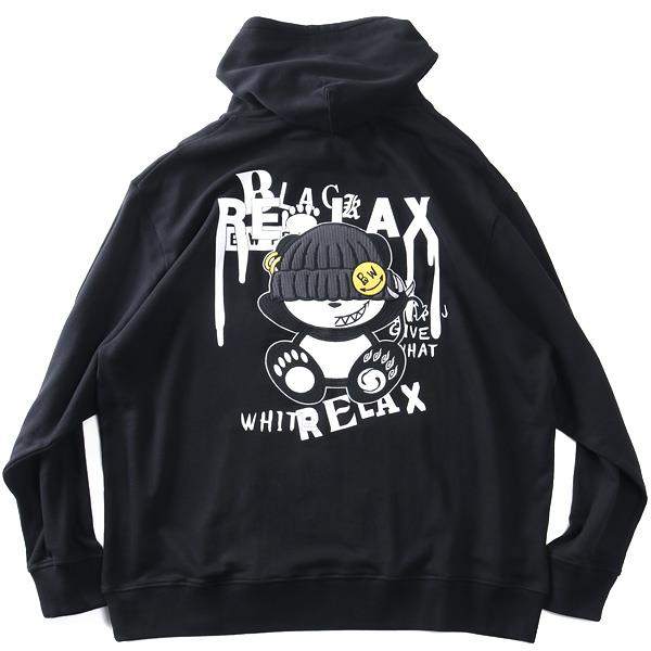 大きいサイズ メンズ B/W-PDJ RELAX KNIT CAP BW-PANDA プルオーバー パーカー 秋冬新作 536851k