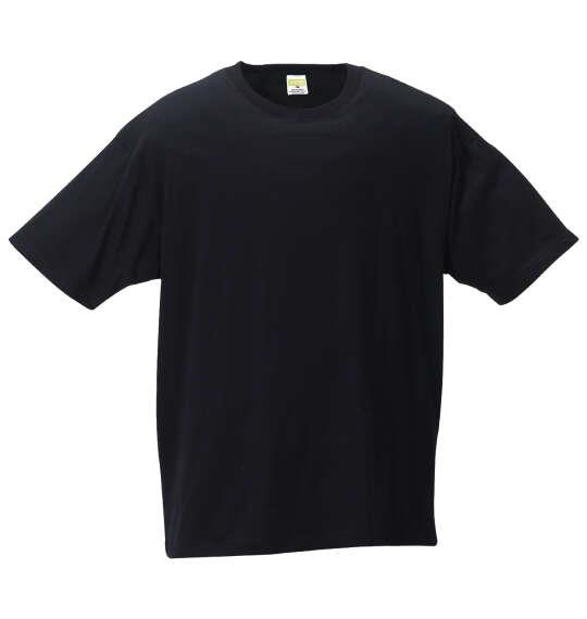 大きいサイズ メンズ MANCHES クルー Tシャツ 3枚パック ブラック 1258-6380-2 3L 4L 5L 6L 7L 8L