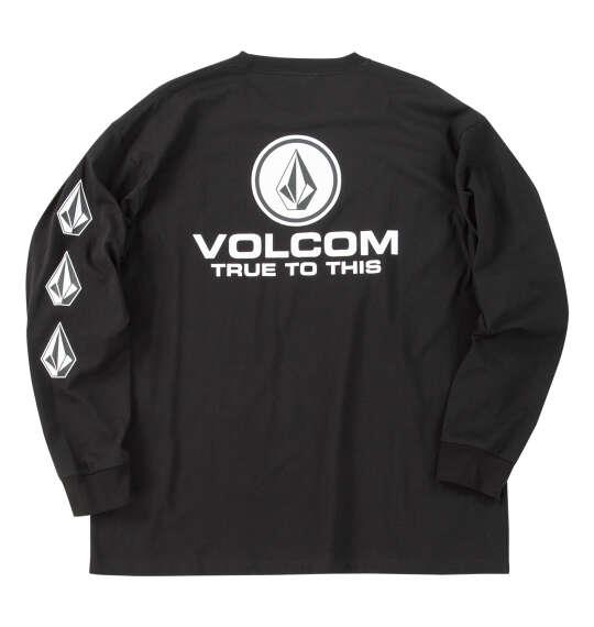 大きいサイズ メンズ VOLCOM TRUE TO THIS 長袖 Tシャツ ブラック 1278-6305-2 3L 4L 5L 6L