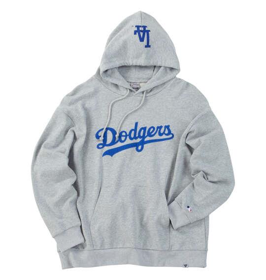 大きいサイズ メンズ Fanatics MLBスタンダードロゴ プル パーカー グレー ロサンゼルス・ドジャース 1278-6320-1 3L 4L 5L 6L