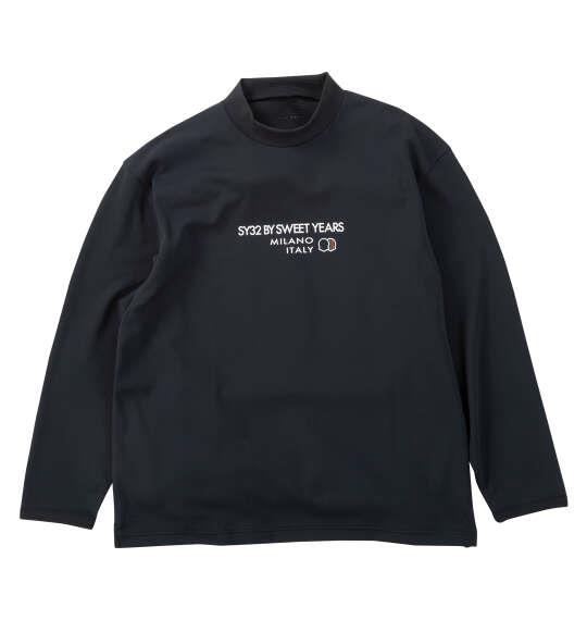 大きいサイズ メンズ SY32 by SWEET YEARS アルパインドライ 長袖 モックネック シャツ ブラック 1278-6336-2 3L 4L 5L 6L
