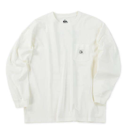 大きいサイズ メンズ Quiksilver DNA POCKET 長袖 Tシャツ ホワイト 1278-6375-1 3L 4L 5L 6L