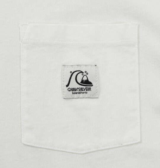 大きいサイズ メンズ Quiksilver DNA POCKET 長袖 Tシャツ ホワイト 1278-6375-1 3L 4L 5L 6L