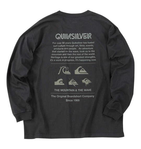 大きいサイズ メンズ Quiksilver DNA POCKET 長袖 Tシャツ ブラック 1278-6375-2 3L 4L 5L 6L