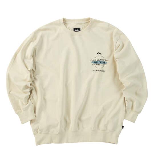 大きいサイズ メンズ Quiksilver QS MEETS クルー スウェット ベージュ 1278-6376-1 3L 4L 5L 6L
