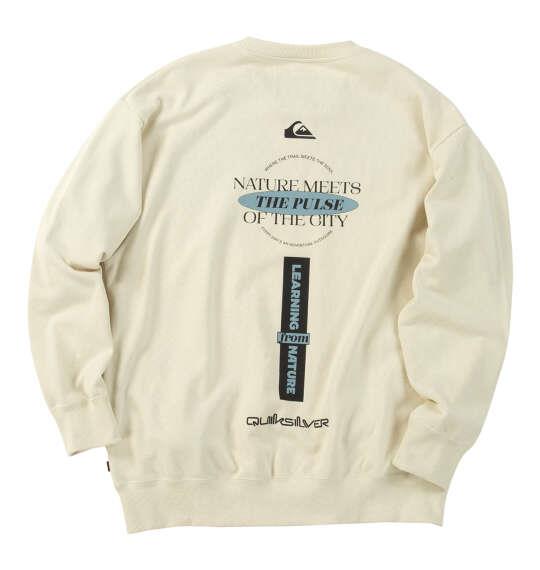 大きいサイズ メンズ Quiksilver QS MEETS クルー スウェット ベージュ 1278-6376-1 3L 4L 5L 6L