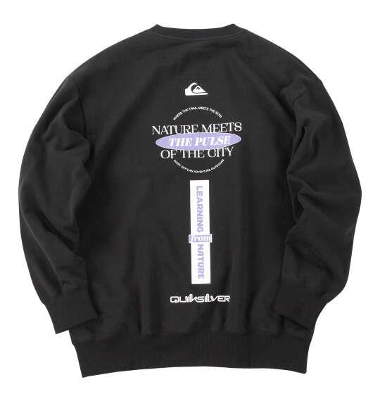 大きいサイズ メンズ Quiksilver QS MEETS クルー スウェット ブラック 1278-6376-2 3L 4L 5L 6L