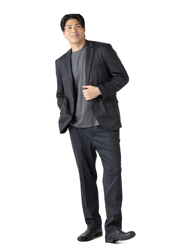 大きいサイズ メンズ SARTORIA BELLINI セットアップ プリント ストレッチ ジャケット 軽量 ウォッシャブル スマリラ 秋冬新作 azw26351-sj 【fre】