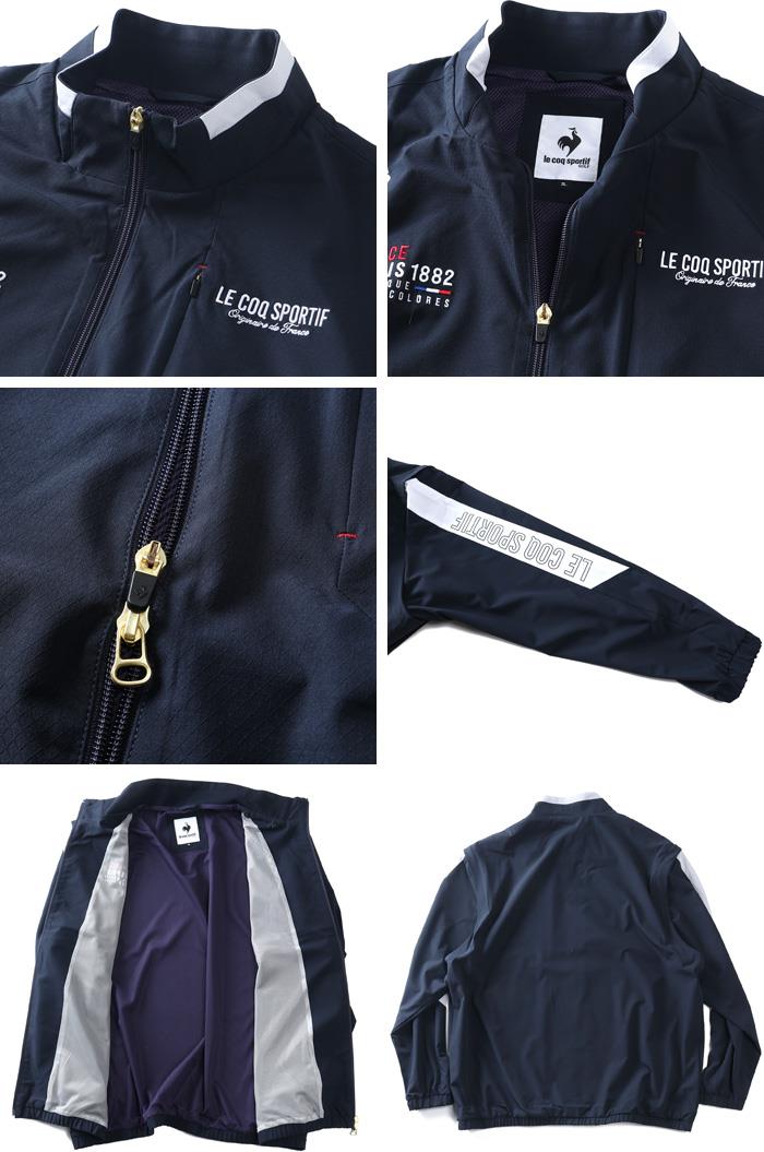 大きいサイズ メンズ LE COQ SPORTIF GOLF ルコックスポルティフ マーキング切替デザイン 2WAY ブルゾン 撥水 発熱保温 秋冬新作 lg6fwbb0mx