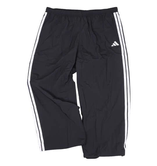 大きいサイズ メンズ adidas 3ST WVウーブン トラック パンツ ブラック×ホワイト 1244-6304-2 4XL 5XL