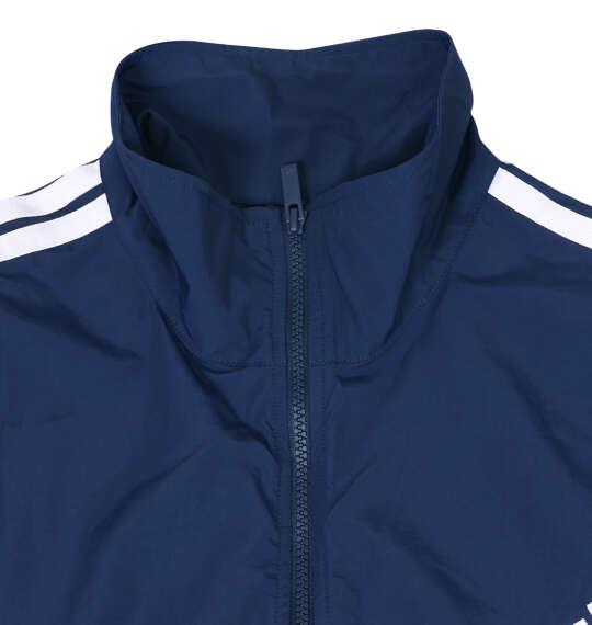 大きいサイズ メンズ adidas 3ST WVウーブン トラック ジャケット ナイトインディゴ×ホワイト 1247-6320-1 4XL 5XL