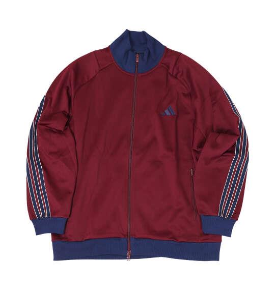 大きいサイズ メンズ adidas STADIUM PIQUE トラック ジャケット マルーン 1248-6313-1 4XL 5XL