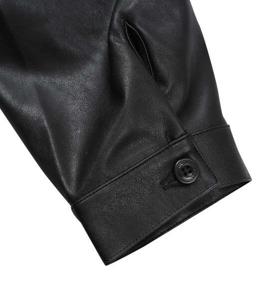 大きいサイズ メンズ DICKIES フェイクレザー アイゼンハワー ジャケット ブラック 1273-6341-1 3L 4L 5L
