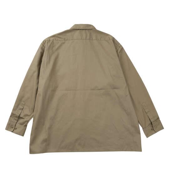 大きいサイズ メンズ DICKIES 574 長袖 ワーク シャツ ORIGINAL FIT カーキ 1277-6310-1 3L 4L 5L