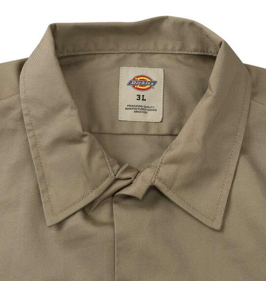 大きいサイズ メンズ DICKIES 574 長袖 ワーク シャツ ORIGINAL FIT カーキ 1277-6310-1 3L 4L 5L