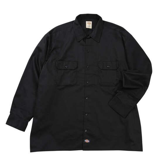 大きいサイズ メンズ DICKIES 574 長袖 ワーク シャツ ORIGINAL FIT ブラック 1277-6310-2 3L 4L 5L